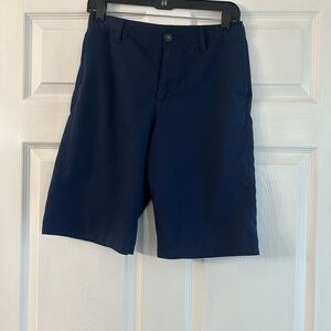 LIKE NEW Under Armour Navy Blue Youth Golf Shorts